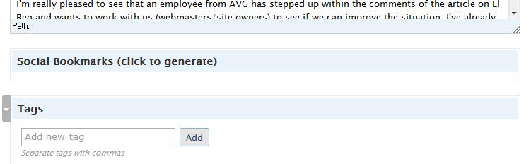 Social Bookmarks Preview
